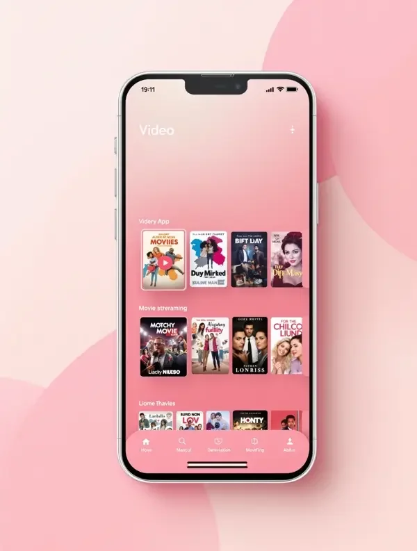 神马影视网 APP 下载页手机预览